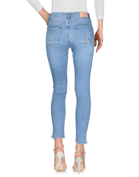 (+) People Blue Cotton Skinny Jeans