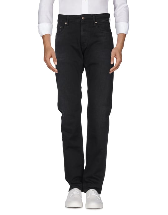 Mauro Grifoni Black Cotton Straight Leg Jeans