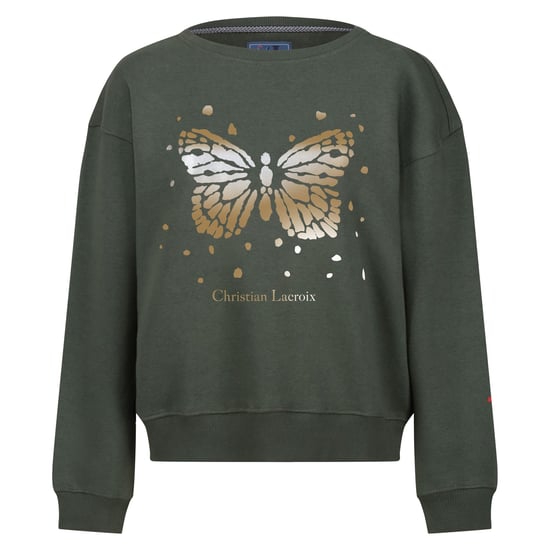 Regatta Womens/Ladies Christian Lacroix Beauvision Butterfly Sweatshirt (Dark Khaki)