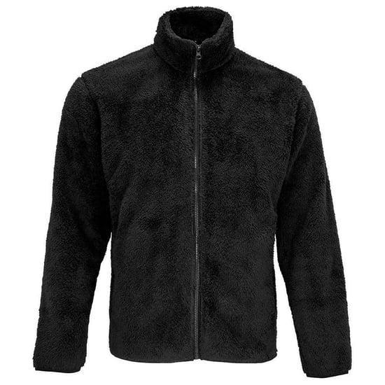 SOLS Unisex Erwachsene Finch Fluffy Jacket (Schwarz) - Image 1