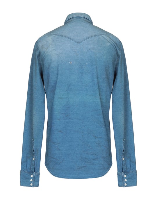 (+) People Blue Denim Shirt