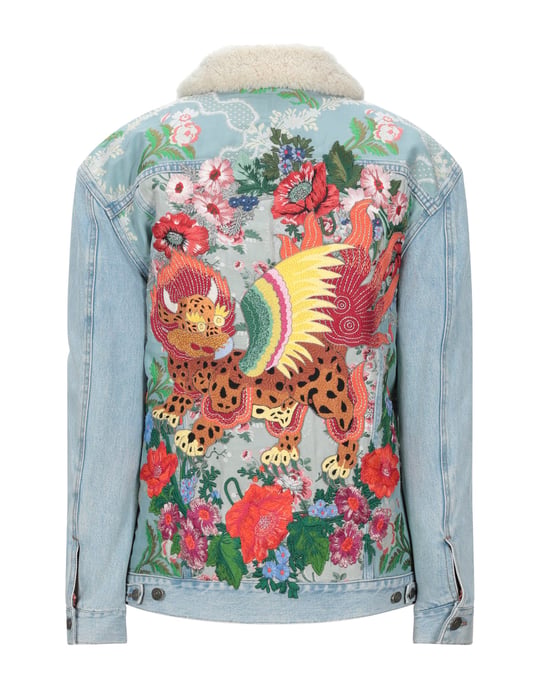 Gucci Modern Embroidered Denim Jacket