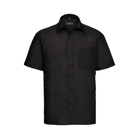 Russell Collection - Formelles Hemd Pflegeleicht für Herren kurzärmlig (Schwarz) - Image 1