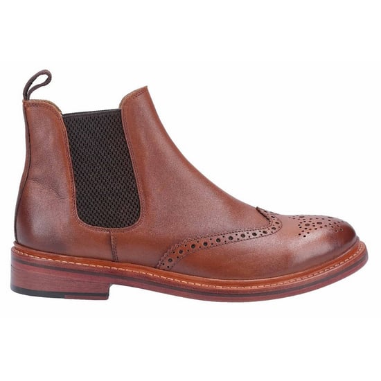 Cotwold Herren Siddington Leder elastische Kleid Stiefel (Braun) - Image 3