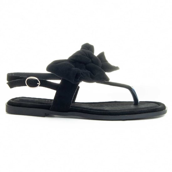 Montevida Flache Sandale Flipp4 in Schwarz - Image 1