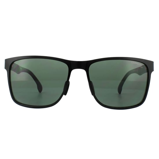 Carrera Square Mens Matt Black Green Sunglasses