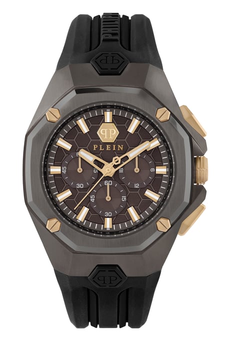 Philipp Plein Octagon Schwarz Herren Armbanduhr PWTBA0323 - Image 1