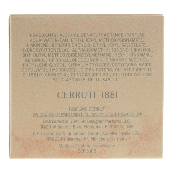 Cerruti 1881 Pour Femme Eau de Toilette 30ml Spray - Image 4