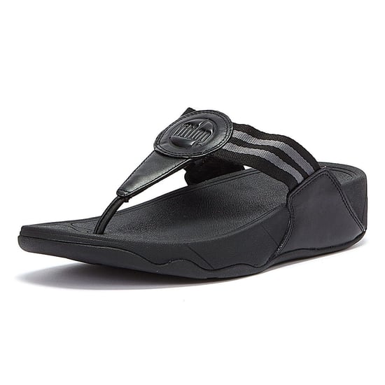 Fitflop Walkstar Webbing Womens Flip Flops - (Schwarz) - Image 2