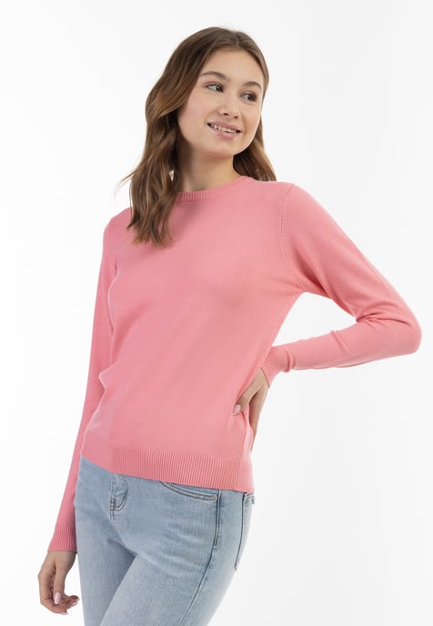 Mymo Strickpullover Damen Rosa - Image 3