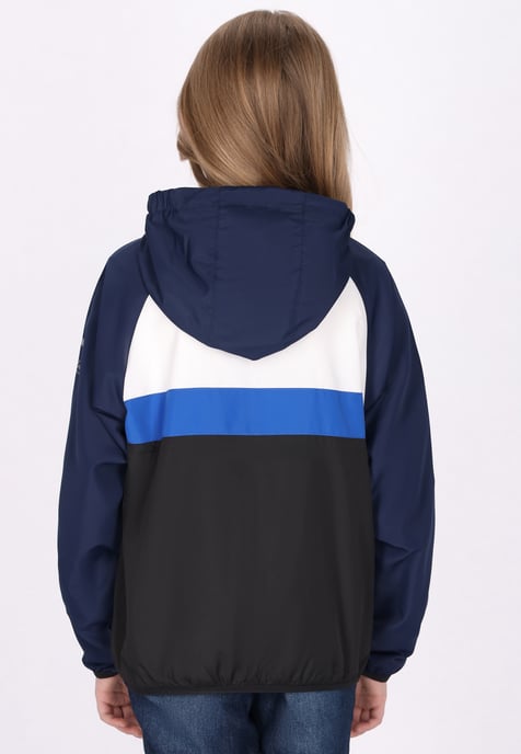 Schmuddelwedda Anorak Mädchen (Kids) Marine-Farbblock - Image 4
