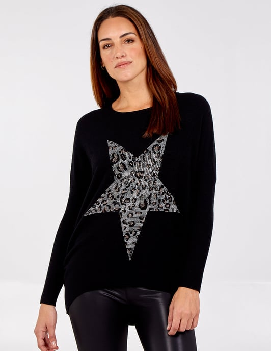 ELSA - Star Front Oversized Jumper