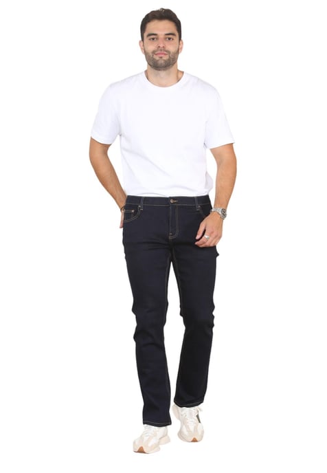 MYT Herren-Jeans mit geradem Bein, Hyper-Stretch-Denim in Indigo - Image 6