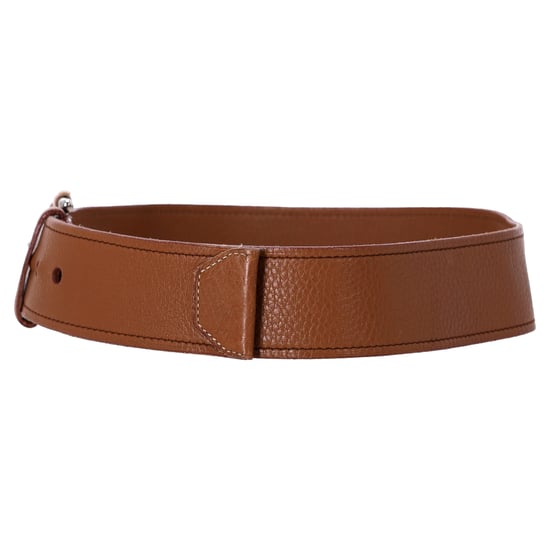 Prada Geprägter Gürtel aus braunem Leder - Image 2