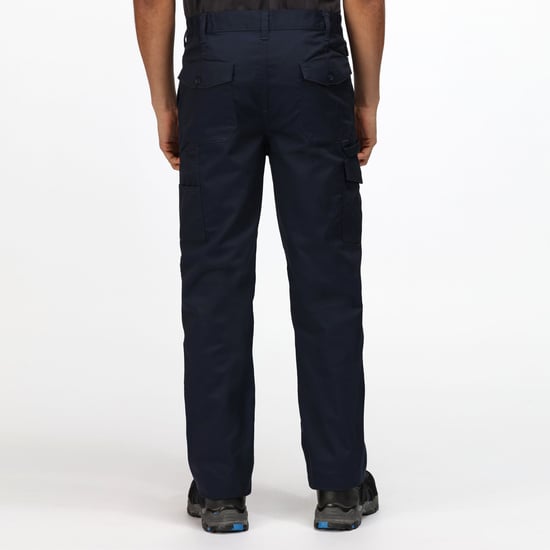 Regatta Mens Pro Cargo Wasserdichte Hose - Regular (Grau Blau) - Image 2