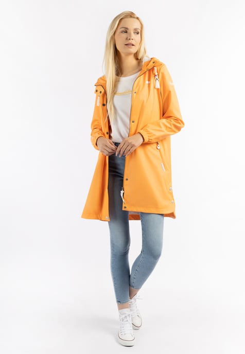 Schmuddelwedda Regenmantel Damen Pastellorange - Image 1