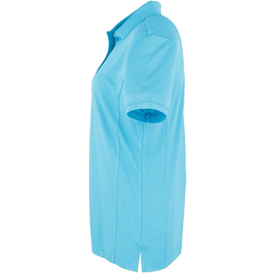 Premier Damen Coolchecker Piqué Polo-Shirt / Polohemd, Kurzarm (Türkis) - Image 3