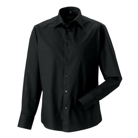 Russell Collection - Hemd für Herren Langärmlig (Schwarz) - Image 1