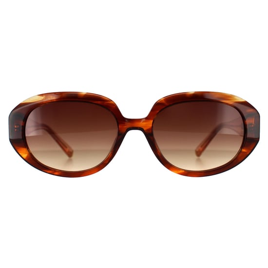 Ted Baker Oval Womens Brown Horn Brown Gradient TB1689 Penny