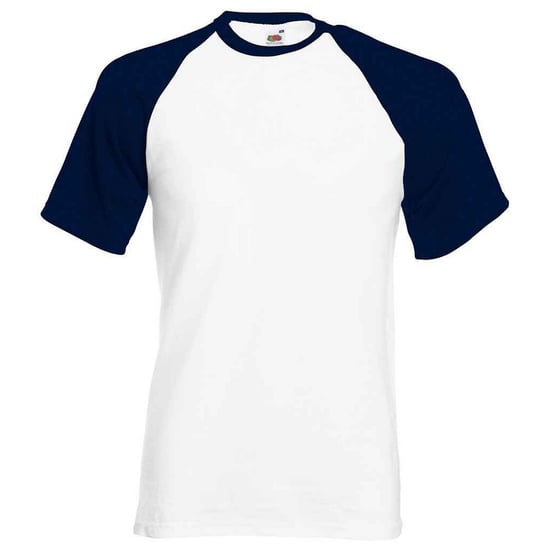 Fruit of the Loom - T-Shirt für Herren/Damen Unisex - Baseball (Grau meliert/Marineblau) - Image 1