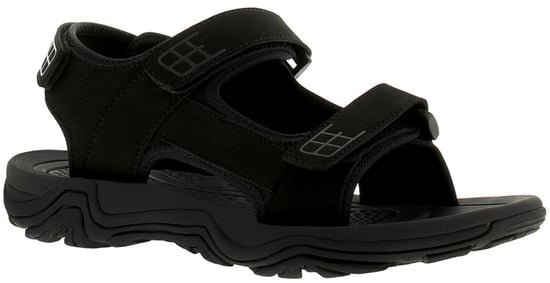 Rockstorm Mens Beach Sandals Trekking Ridge Touch Fastening black