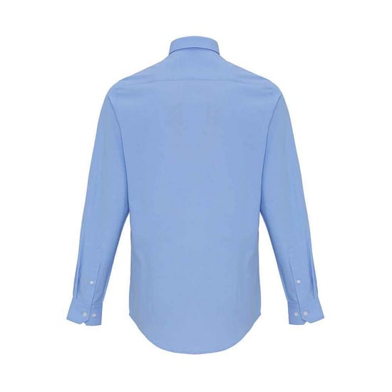 Premier Mens Striped Oxford Long-Sleeved Shirt (Oxford Blau) - Image 2