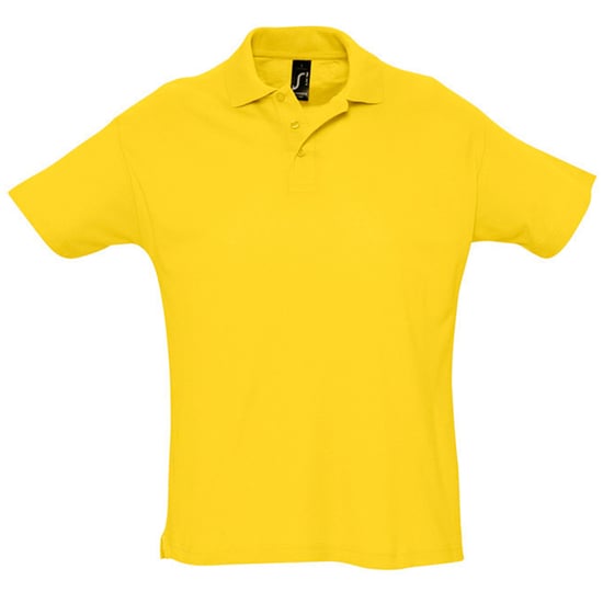 SOLS Herren Sommer II Pique Kurzarm-Poloshirt (Gold) - Image 1