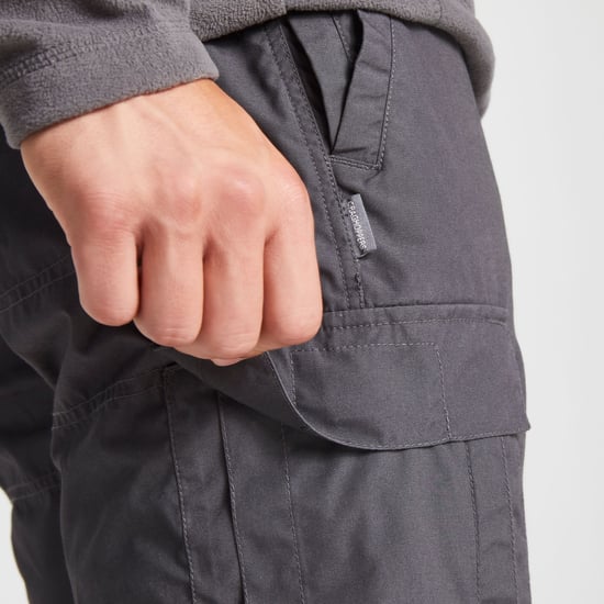 Craghoppers Mens Expert Kiwi Tailored Trousers (Carbon Grey) - Image 3