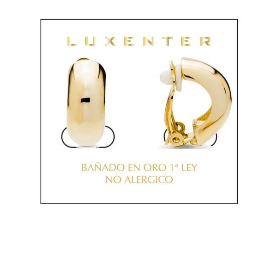 Luxenter Kevda Earrings finished in 18 Kts Yellow Gold