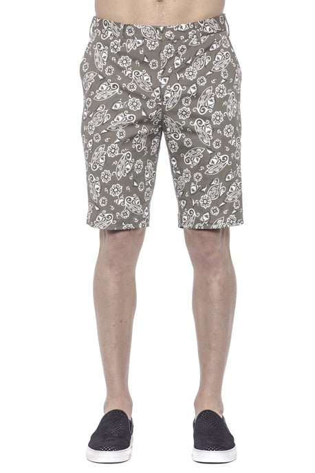 PT Torino Men's Green Cotton Short