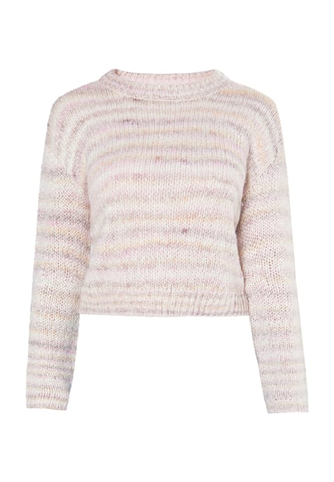 Mymo Strickpullover Damen WEICHES ROSA MEHRFARBIG - Image 1