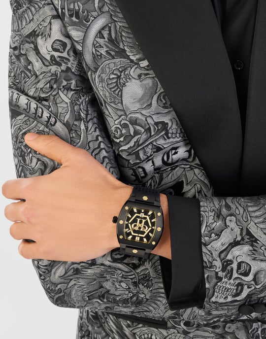 Philipp Plein The Hexagon Phantom Schwarz Herren Armbanduhr PWPUA0224 - Image 3