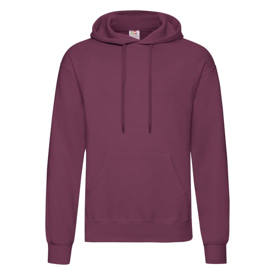 Fruit Of The Loom Herren Sweatshirt mit Kapuze / Hoodie (Burgund) - Image 1