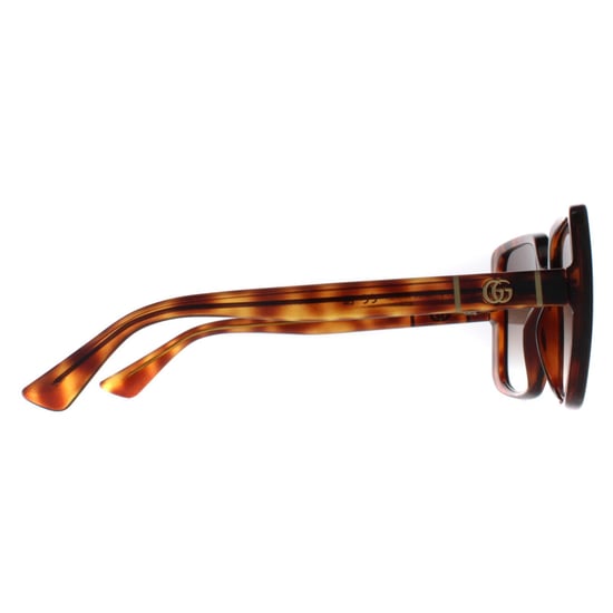 Gucci Square Womens Dark Havana Braun Gradient GG0632S - Image 4