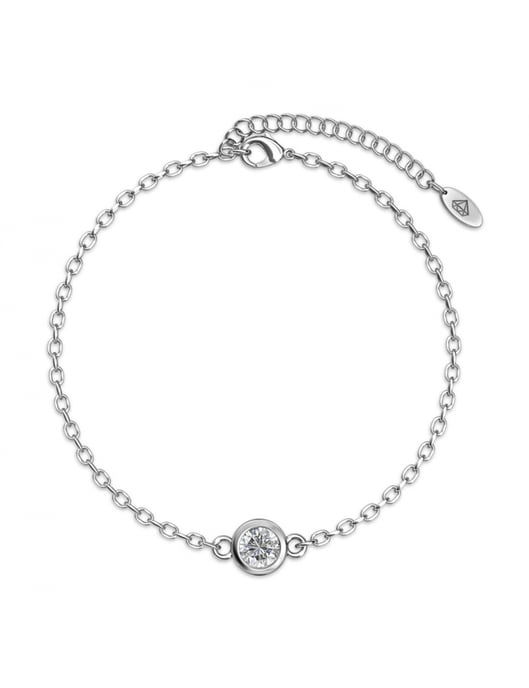Geburtsstein-Armband - Rhodium Rose Gold und Kristall - Image 3