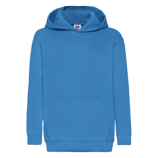 Fruit Of The Loom Kinder Unisex Sweatshirt mit Kapuze / Hoodie (Azurblau) - Image 1