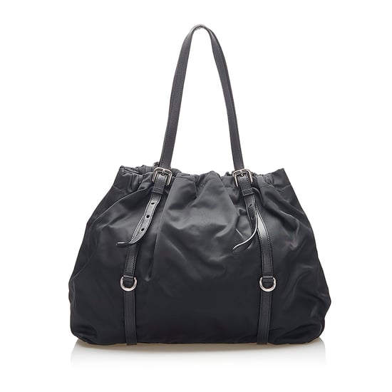 Vintage Prada Tessuto Tote Bag Black - Image 3