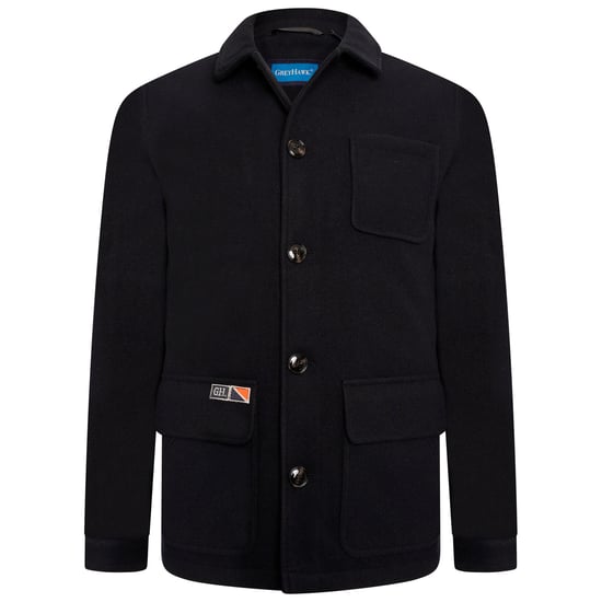 Extra-Tall Grey Hawk Workwear Style Jacket in Navy