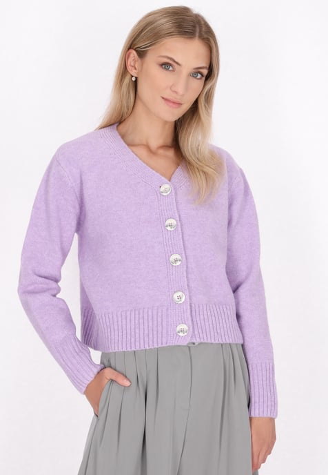 Dreimaster Cardigan Damen Lavendel - Image 3