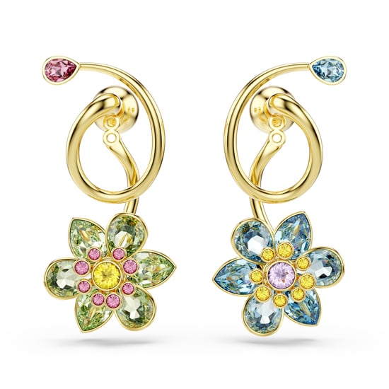 Swarovski 'Idyllia F Florere' Damen Goldbeschichtete Metall Tropfohrringe - Gold 5709025 - Image 2