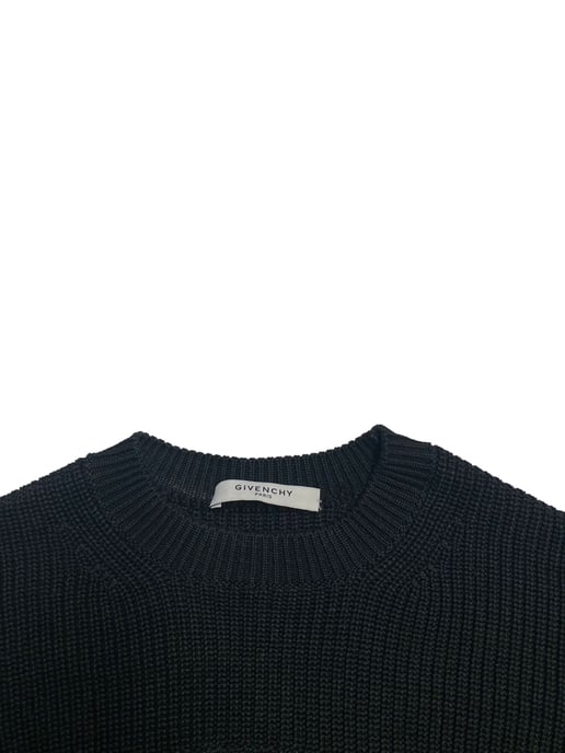 Givenchy Kurzer Pullover aus schwarzer Baumwolle - Image 6