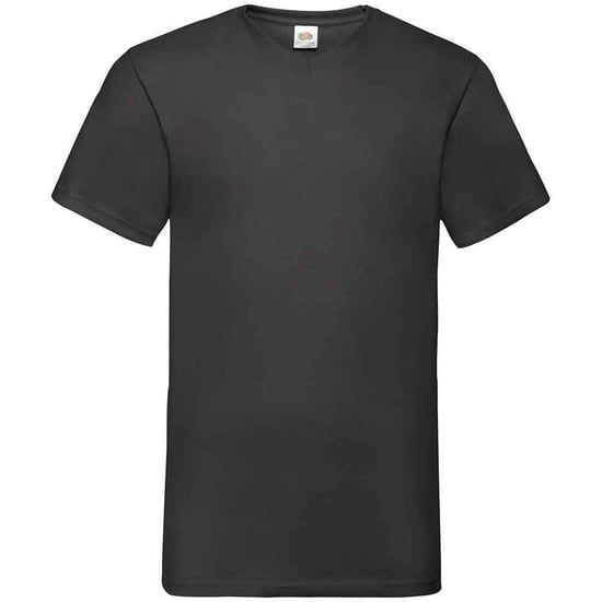 Fruit of the Loom - "Valueweight" T-Shirt V-Ausschnitt für Herren (Schwarz) - Image 1