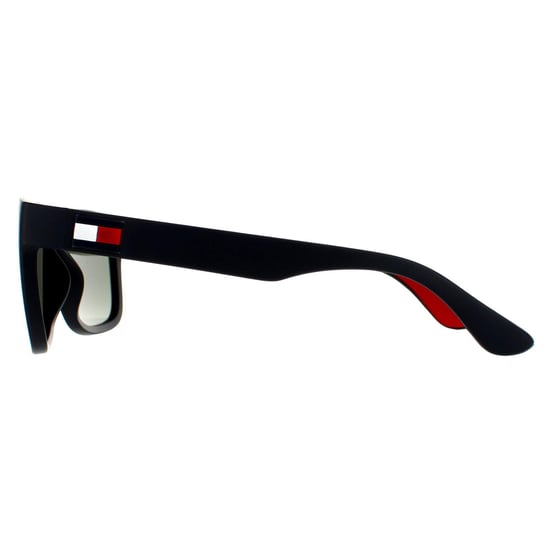 Tommy Hilfiger Rectangle Mens Matte Blue Blue Mirror Sonnenbrillen - Image 3