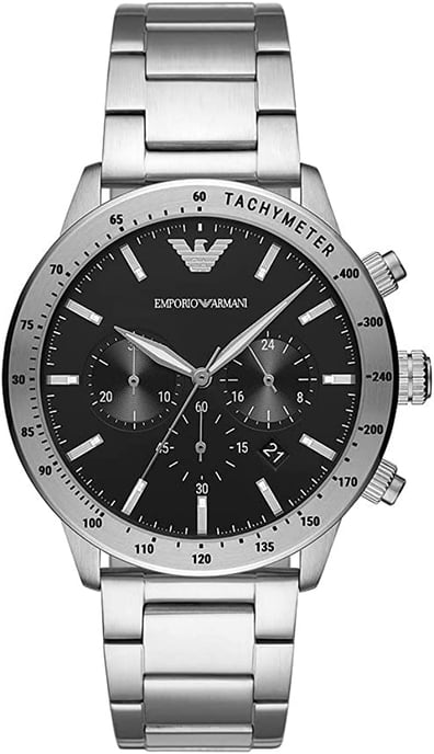 Emporio Armani Mario Silber Herren Armbanduhr AR11241 - Image 1