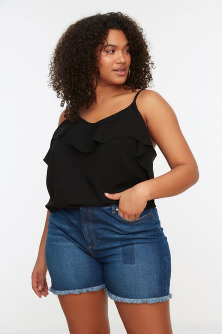 Trendyol Femmes Collier de piscine   Chemisier grande taille - Image 4