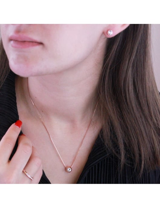 Kopie des Mond-Sets - Rose Gold und Kristall - Image 2