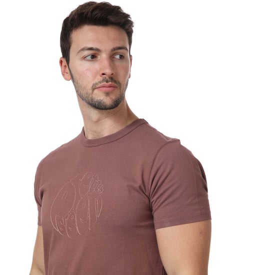 T-shirt Minoris Logo Pretty Green Pour Homme en Bordeaux - Image 5
