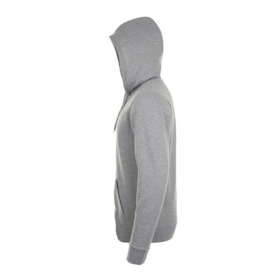 SOLS Herren Stone Zip Up Plain Hoodie (grau meliert) - Image 3