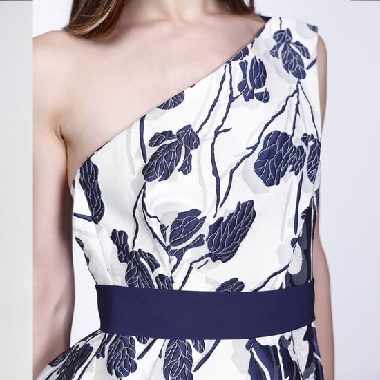 Jacquard-Blumen-Bustierkleid - Image 3