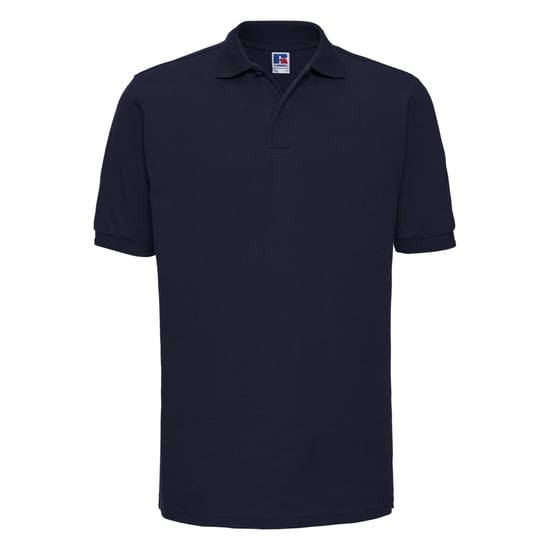 Russell Herren Ripp Polo-Shirt, Kurzarm (Marineblau) - Image 1